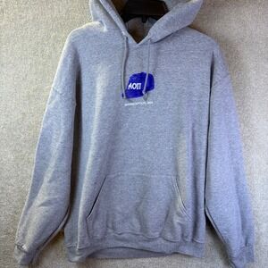 Alpha Omicron Pi Minneapolis MN Sorority Sweatshirt AOII Hoodie Large Gray